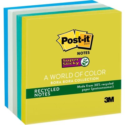 Super Sticky Notes 654-5sst 76 X 76mm 12 Pads X 100 Sheets