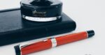 Parker Duofold Big Red Vintage Chrome Trim Fountain Pen Centennial 18k