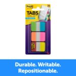 Post-it 686 Durable Tabs Pink Green and Orange 36 Tabs