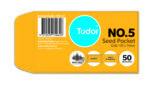 Tudor No. 5 Gold Moist Seal Pocket Envelope Pack 50