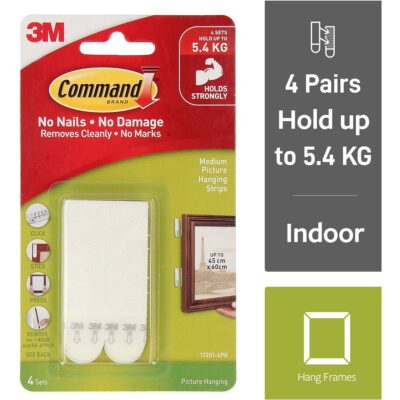 3m 17201 Command Medium Picture Hanging Strips