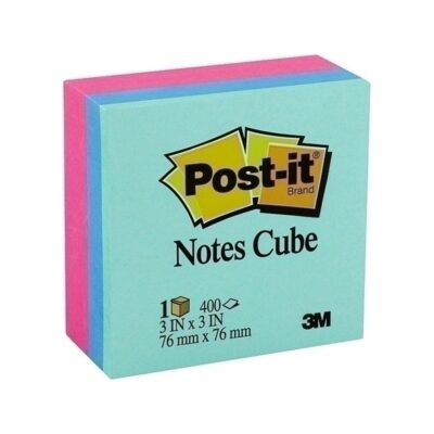 3m Post-it Note Memo Cube 2027 Summer Brights