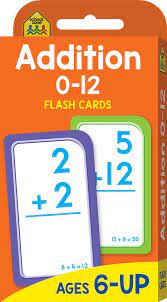 Addition 0-12 School Zone Flash Cards