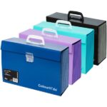 Colourhide Expanding Carry File Purple