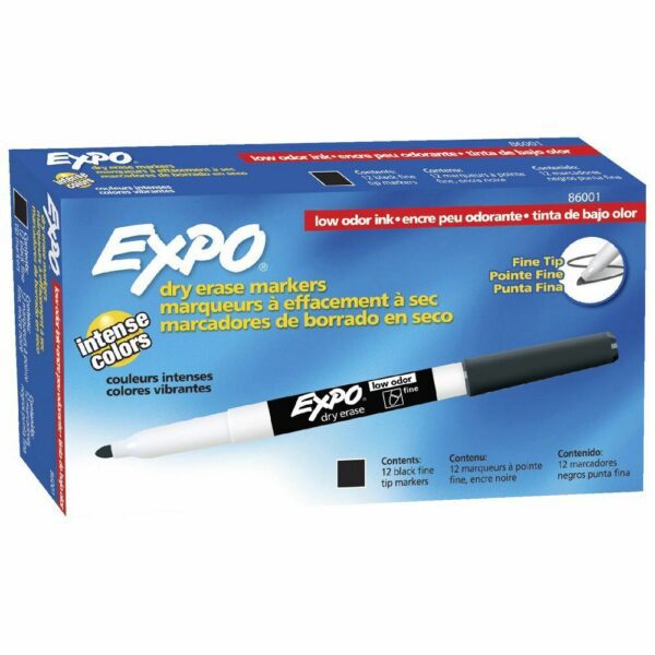 Expo Whiteboard Marker Fine Black 86001
