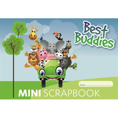 Writer Best Buddies Mini ScrapBook with 64 pages of premium 100gsm acid-free paper
