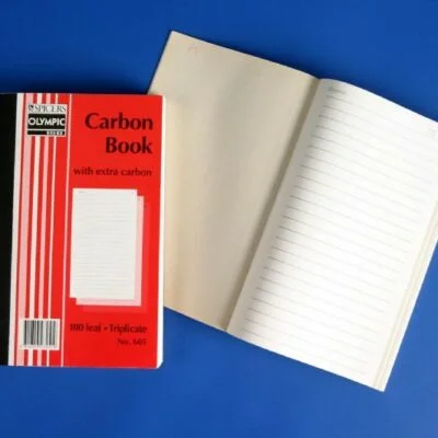 Olympic Carbon Book 200 x 125 Triplicate Fein Ruled #605
