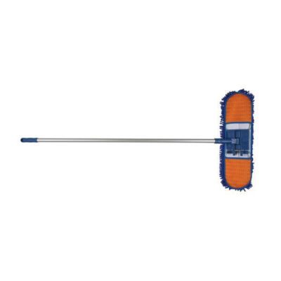 cleanlink-chenille-dust-mop-60cm-with-135cm-aluminium-handle-blue