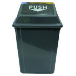 cleanlink-rubbish-bin-with-bullet-lid-25litre-grey
