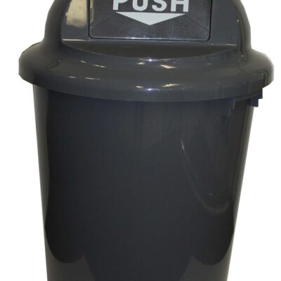 cleanlink-rubbish-bin-with-bullet-lid-60litre-grey