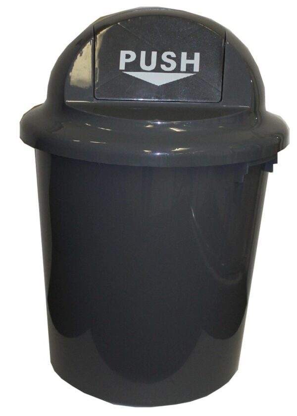 cleanlink-rubbish-bin-with-bullet-lid-60litre-grey