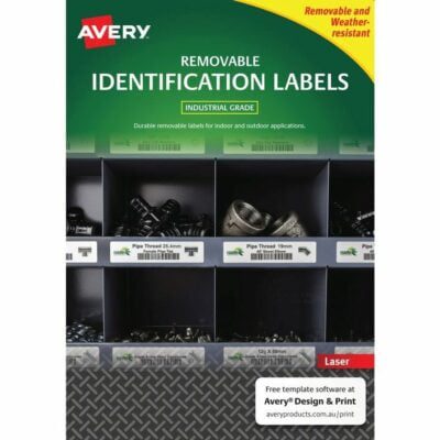 Avery Heavy Duty Labels White 4 Up 2 Pack0