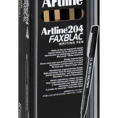 Artline 204 Faxblack Pen 0.4