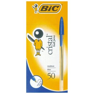 Bic Cristal Medium Pen Blue Pack of 50