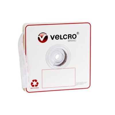 Velcro White Loop Only Strips 25mm x 25m