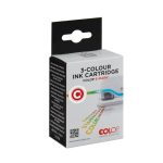 COLOP E-MARK INK CARTRIDGE TRI-COLOUR