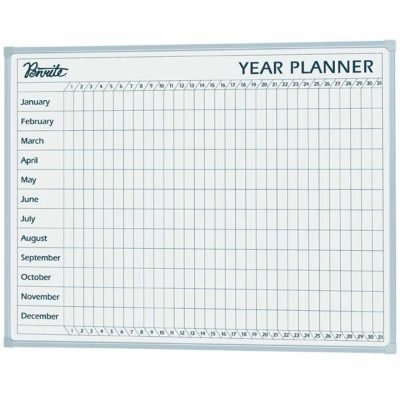 Quartet Penrite Year Planner Board 600 x 900mm