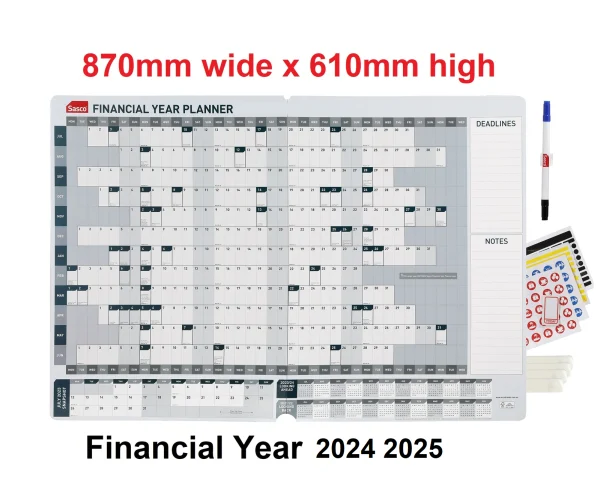 Sasco 2024-2025 Year Planner Standard 870 X 610mm