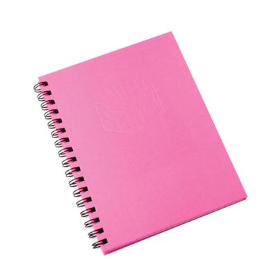Spirax A4 Hard Cover Notebook 200 Page Pink