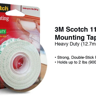 3m 110 Scotch Heavy Duty Foam Mounting Tape 12.7mm X 1.9m