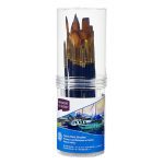 Derwent Academy Taklon Paintbrush Cylinder Set Large Pack of 12