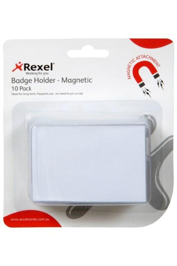 Rexel Id Magnetic Name Badge 10pk
