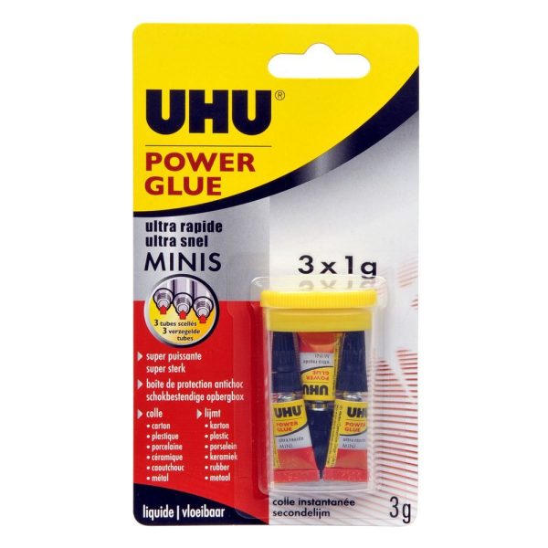 UHU Super Glue 1g 3pk