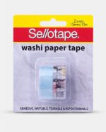 Sellotape Washi Paper Tape 15mm x 10m PK2 Assorted Designs