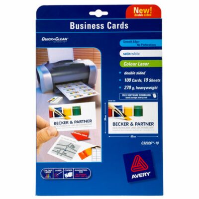 Avery C32036 Quick & Clean Laser Business Card