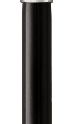 Parker Duofold Black Chrome Trim Fountain Pen Centennial 18K Nib Medium